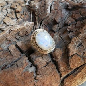 Bague pierre de lune argent