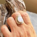 Bague pierre de lune argent