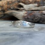 Jonc argent filigrane Om