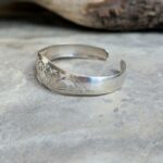 Jonc argent filigrane Om