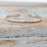 Jonc fin en argent 925 NÉPAL