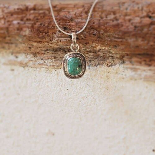 Pendentif en turquoise naturelle LHASSA