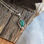 Pendentif en turquoise naturelle LHASSA