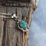 Pendentif en turquoise naturelle LHASSA