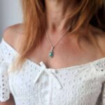 Pendentif en turquoise naturelle LHASSA