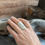 Bague argent ajustable SPIRALE