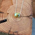 Collier turquoise argent DZI