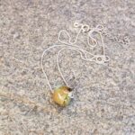 Collier turquoise argent DZI