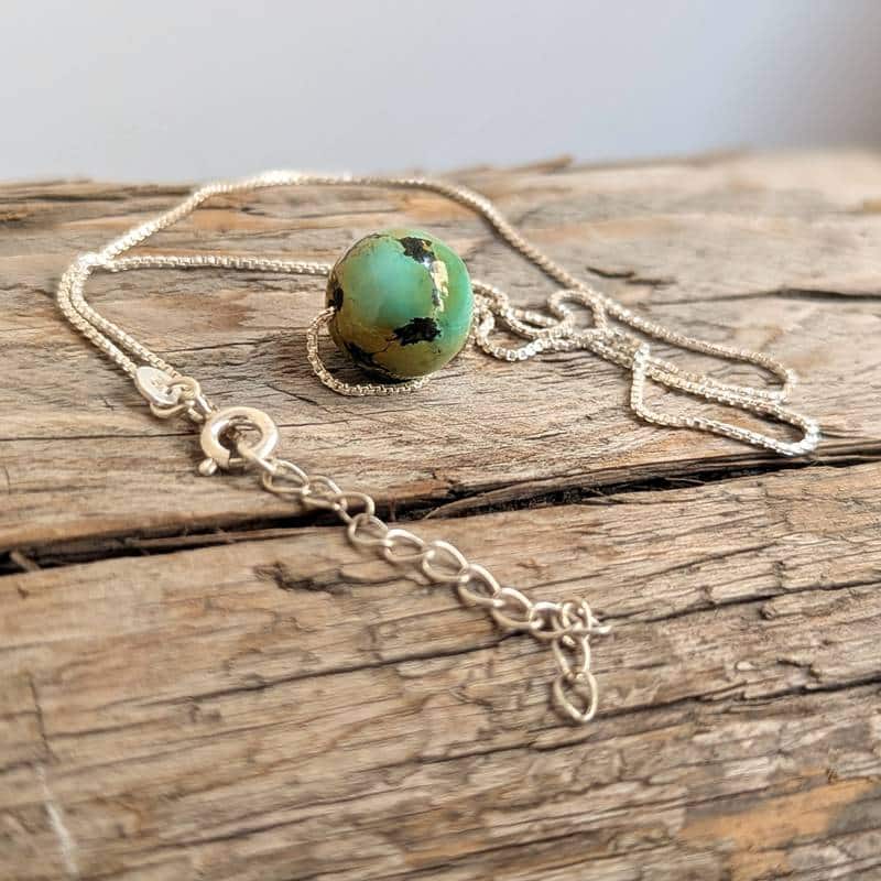 Collier turquoise véritable STUPA