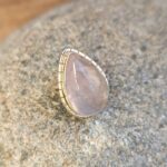 Bague quartz rose argent DOUCEUR