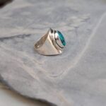 Bague en turquoise et argent OM