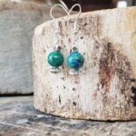 Boucles d'oreilles azurite malachite PETIT TEMPLE