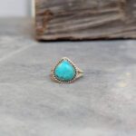 Petite bague argent turquoise