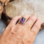 Bague améthyste argent
