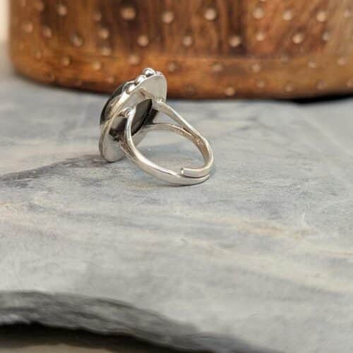 Bague ethnique labradorite argent BOMBAY