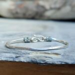 Bracelet maille serpent argent indien