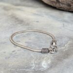 Bracelet maille serpent argent indien