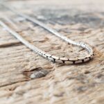 Collier argent maille serpent NAKSA