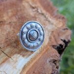 Bague fleur argent femme