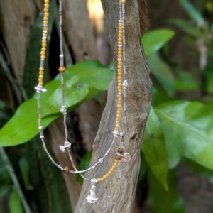 Bijoux en calcite jaune