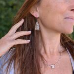Boucles d'oreilles en argent massif ethniques