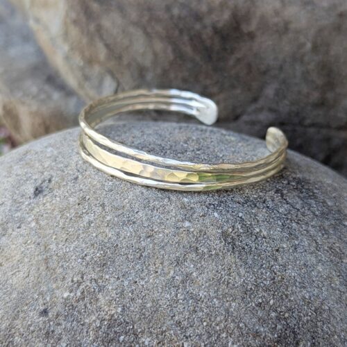 Bracelet argent martelé PATTAYA