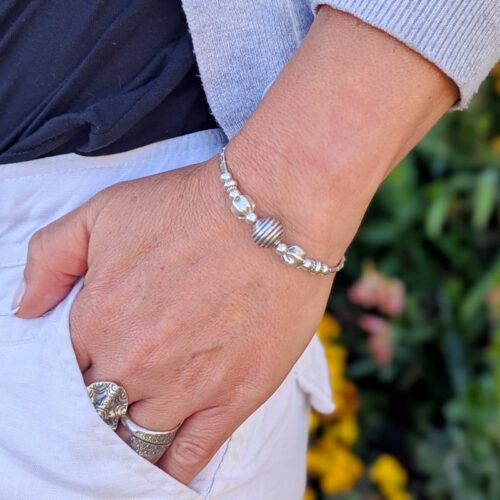Bracelet en argent Fleur du Siam