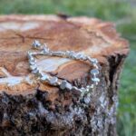 Bracelet pétales d'argent artisanal