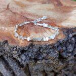 Bracelet pétales d'argent artisanal