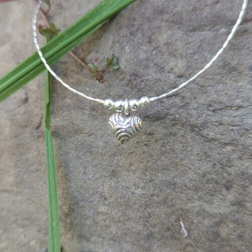 Collier en argent COEUR