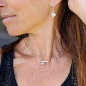 Collier argent artisanal COEUR