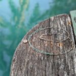 Collier argent et agate mousse