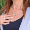 Collier ethnique en argent massif