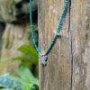 Collier petites malachites argent