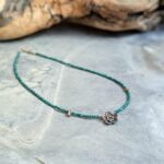 Collier petites malachites argent – Image 7