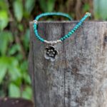 Collier petites malachites argent