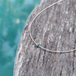 Collier ras de cou turquoise argent