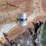 Grosse bague ajustable en argent