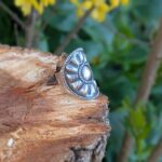 Grosse bague artisanale en argent massif