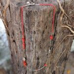 Sautoir en corail rouge et argent