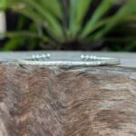 Bracelet jonc tribal en argent martelé