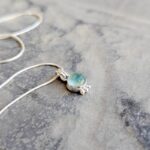 Collier argent et calcédoine aqua ANDAMAN