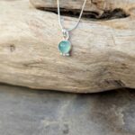 Collier argent et calcédoine aqua ANDAMAN