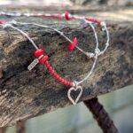 Collier corail rouge argent