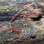Collier en corail rouge et argent