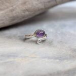 Bague améthyste argent