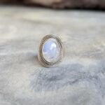 Bague ethnique argent et pierre