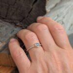 Bague ethnique en opale et argent