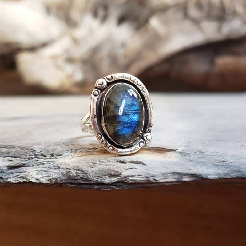Indian rings in 925 silver | Natural stones | Omyoki