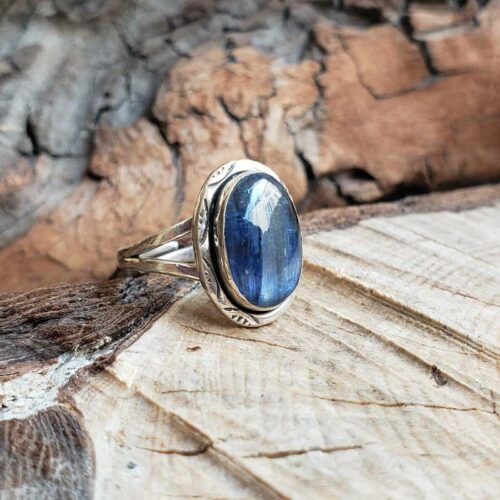 Bague kyanite argent
